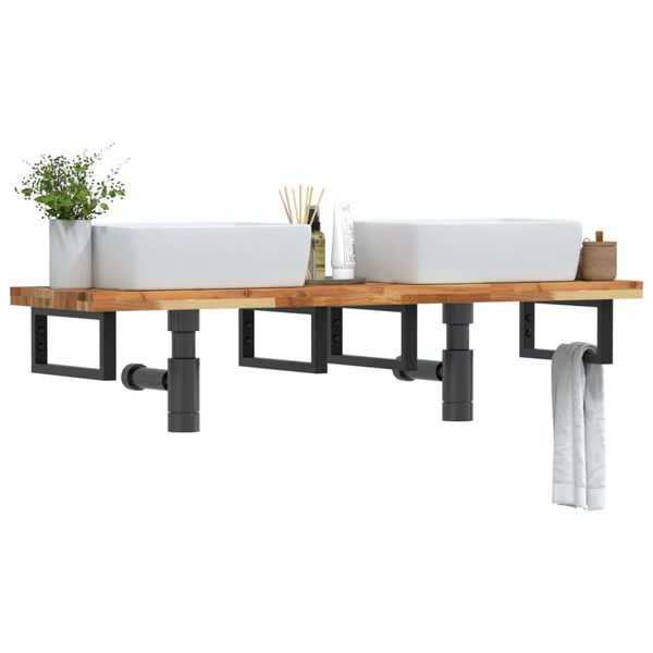 vidaXL Pesuallashylly sein&auml;lle ter&auml;s ja t&auml;ysi akasiapuu