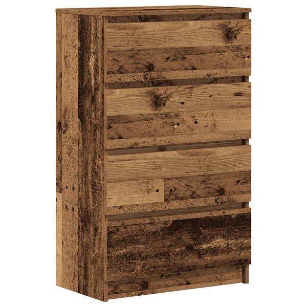 vidaXL Senkki Old Wood 60x35x98,5 cm Engineered Wood