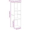 vidaXL Kirjahylly artesaani tammi 36x30x114 cm tekninen puu