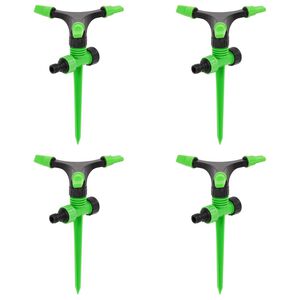 vidaXL Py&ouml;riv&auml;t sprinklerit 4 kpl vihre&auml;musta 16x13,5x25,5 cm ABS/PP