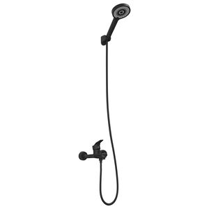 vidaXL Suihkupään sarja Musta G 1 / 2 tuumaa