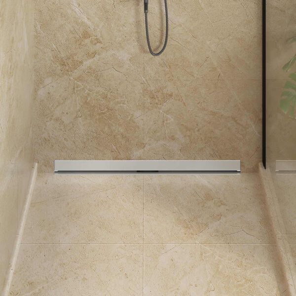 vidaXL Sein&auml;&auml;n asennettu suihkuviem&auml;ri Hopea 90 cm