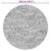 vidaXL Matto HUARTE lyhytnukkainen ja pest&auml;v&auml; harmaa &Oslash; 200 cm