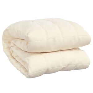 vidaXL Painopeitto vaalea kerma 120x180 cm 5 kg kangas