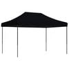 vidaXL Taitettava pop-up juhlateltta musta 410x279x315 cm