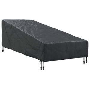 vidaXL Ulkokalusteiden suojapeite 195 x 76 x 82 cm 210D Oxford-kangas