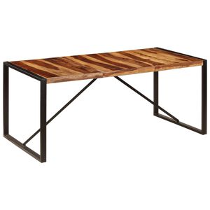 vidaXL Ruokap&ouml;yt&auml; kiinte&auml; akaasiapuu 180x90x75 cm