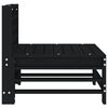vidaXL Puutarhan keskisohva musta täysi mänty