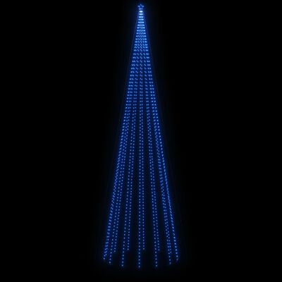 vidaXL Kartio joulukuusi 1134 sinistä LED-valoa 230x800 cm