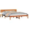 vidaXL S&auml;ngyn runko Vaha ruskea 6FT Super King Size Massiivinen m&auml;nty