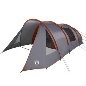 vidaXL Tunneliteltta 5-hengen Harmaa ja oranssi 805 x 405 x 211 cm