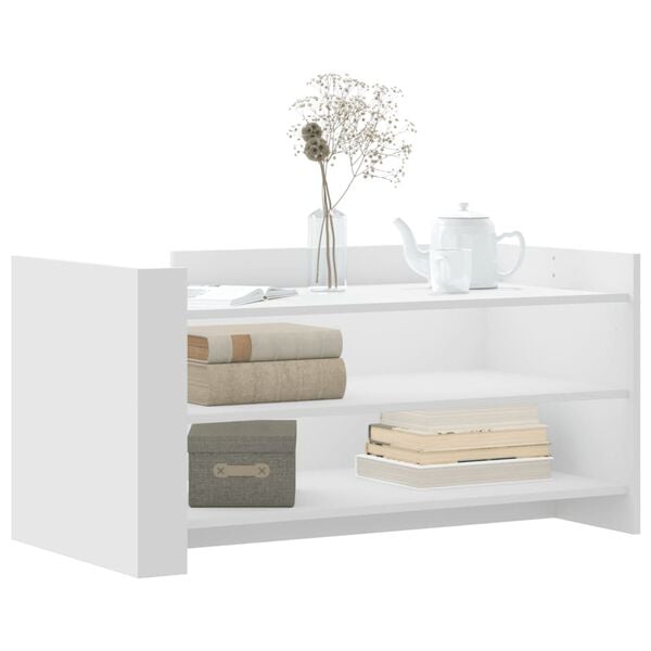 vidaXL Sohvapöytä valkoinen 100x50x50 cm tekninen puu