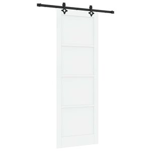 vidaXL Liukuovi ORKDAL valkoinen 83 x 232 cm T&auml;ysi m&auml;nty