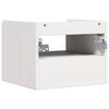 vidaXL Yöpöytä laatikon kanssa Valkoinen 38 x 36 x 29,5 cm Täysi mänty