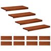 vidaXL Portaiden p&auml;&auml;llysteet 12 kpl 80 x 25 x 2 cm Ruskea