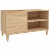 vidaXL LP-levyjen s&auml;ilytyskaappi Sonoma-tammi 84,5x38x48 cm puu