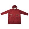 vidaXL Viltti-huppari Bordeaux punainen L Fleece ja flanelli