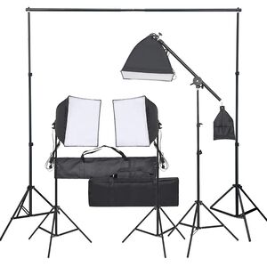 vidaXL Valokuvastudiosarja valosarjalla