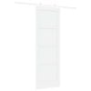vidaXL Liukuovi Valkoinen 73,5 x 211 cm Massiivinen m&auml;nty