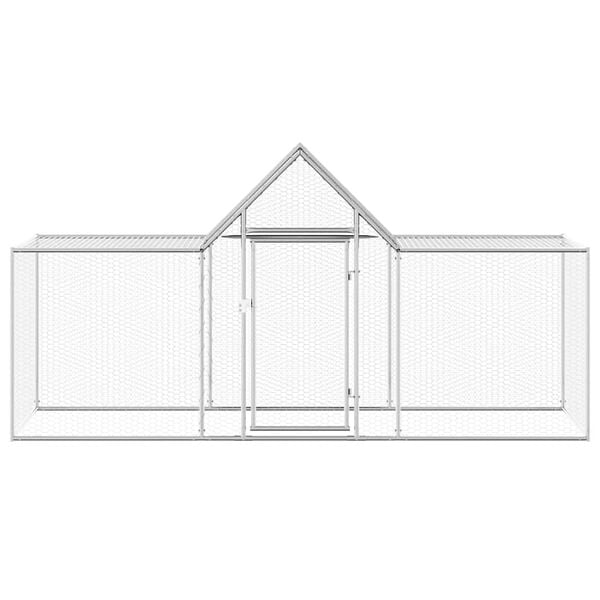 vidaXL Kanah&auml;kki 3x1x1,5 m galvanoitu ter&auml;s
