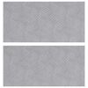 vidaXL Portaan askelma 2 kpl 50 x 25 cm Hopea Alumiini Suorakaide