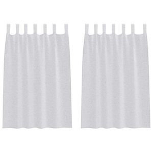 vidaXL Verhosatiini 2 pcs Vaaleanharmaa 140 x 140 cm Polyesteri