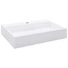 vidaXL Pesuallas 60x38x11 cm mineraali-/marmorivalu valkoinen