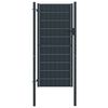 vidaXL Aitaportti PVC ja ter&auml;s 100x204 cm antrasiitti