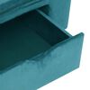vidaXL Koiran sohva s&auml;ilytystilassa Turkoosi 75 x 50 x 38cm Plyysi