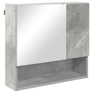 vidaXL Peilikaappi ovella Betoni Harmaa 59 x 17 x 55 cm Tekninen puu