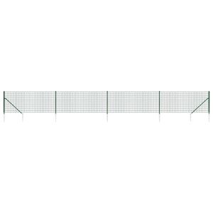 vidaXL Verkkoaita maapiikeill&auml; vihre&auml; 0,8x10 m