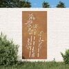vidaXL Puutarhasein&auml;koriste 105x55 cm corten ter&auml;s bambukuvio
