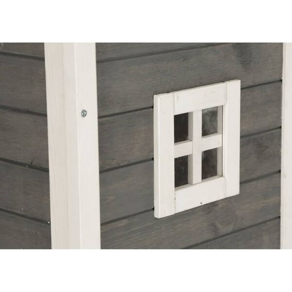 Kerbl Kissatalo ulkotiloihin Family 57x55x80 cm harmaa ja valkoinen