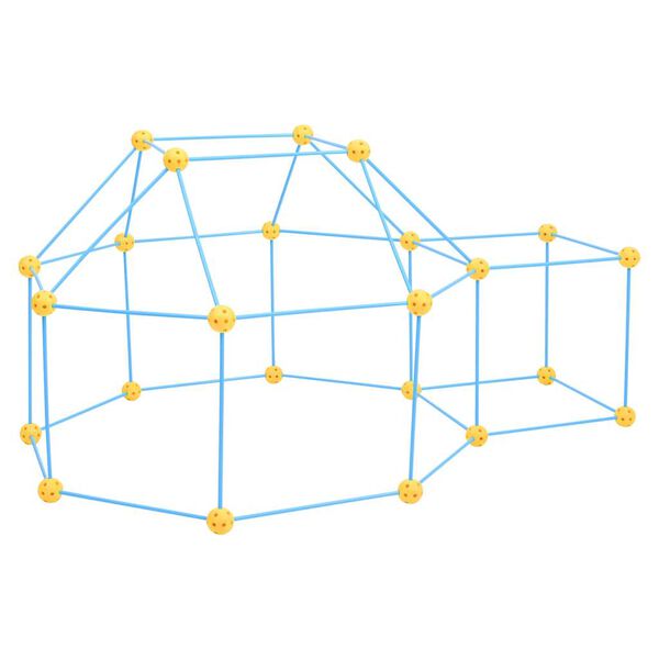 vidaXL 72-osainen Linnoituksen rakennussarja lapsille