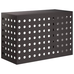 vidaXL Ilmastointilaitteen suoja Musta 90 x 40 x 60 cm Ter&auml;s