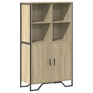 vidaXL Kaappi Sonoma-tammi 79,5x35,5x137,5 cm tekninen puu