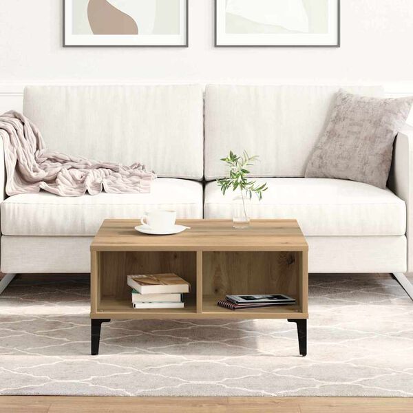 vidaXL Sohvapöytä Artisan tammi 60 x 60 x 30 cm