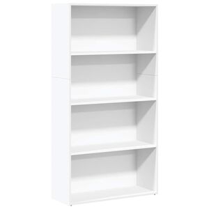 vidaXL Kirjahylly valkoinen 80x30x152 cm lastulevy