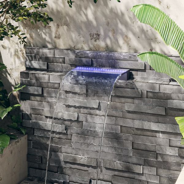 vidaXL Vesiputous RGB LED-valoilla akryyli 45 cm