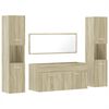 vidaXL 4-osainen Kylpyhuonekalustesarja Sonoma-tammi tekninen puu