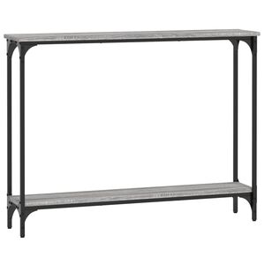 vidaXL Konsolip&ouml;yt&auml; harmaa Sonoma 100x22,5x75 cm tekninen puu