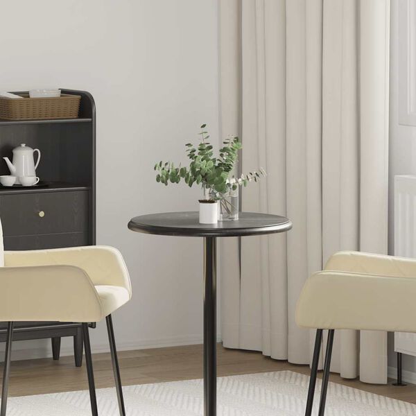 vidaXL P&ouml;yt&auml;levy musta &Oslash;50x2,5 cm marmori