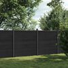 vidaXL Aitapaneeli harmaa 353x186 cm WPC