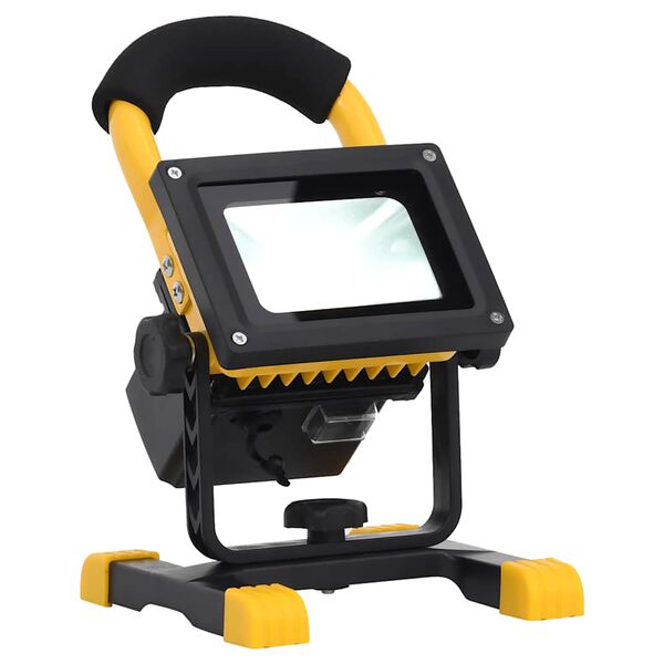 vidaXL Ladattava LED-spottivalo kahvalla 30 W kylmä valkoinen