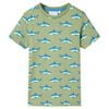 Lasten T-paita vaalea khaki 128