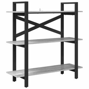 vidaXL Kirjahylly 3 tasoa 100 x 33,5 x 102 cm Tekninen puu