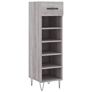 vidaXL Kenk&auml;kaappi harmaa Sonoma 30x35x105 cm tekninen puu