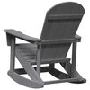 vidaXL Adirondack keinutuoli Vaaleanharmaa 92 x 73,5 x 92 cm HDPE