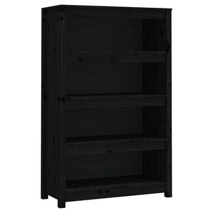 vidaXL Kirjahylly musta 80x35x126 cm t&auml;ysi m&auml;nty