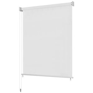 vidaXL Rullaverho ulkotiloihin 125(L)x230(K) cm valkoinen
